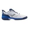 Tennisschuhe Wave Exceed 5 WIDE AC All Court Vereinsaktivitäten Leichtgewicht Spielplatz Softtennis Hardball Tennis Weiß x Blau x Marineblau cm 3E [Mizuno]