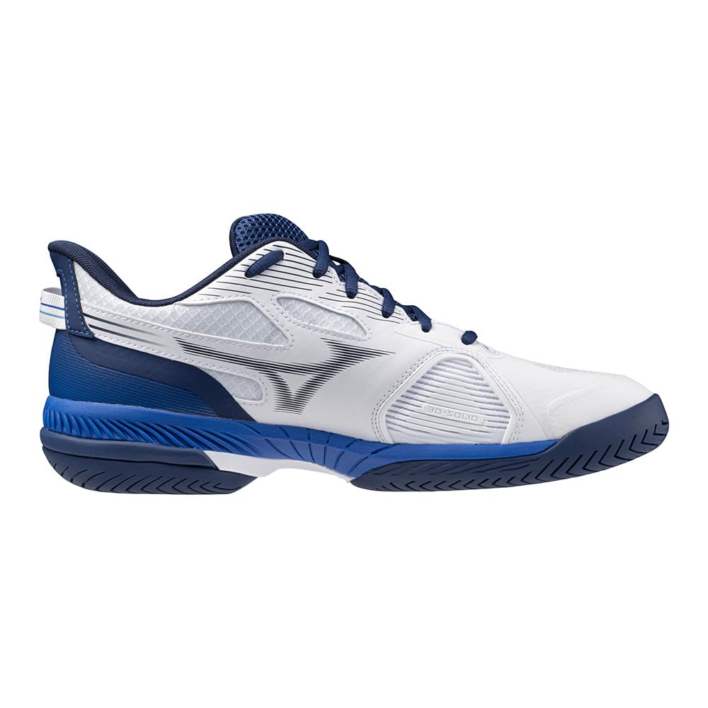 Tennis Shoes Wave Exceed 5 WIDE AC All Court Club Activities Lightweight Game Court Soft Tennis Hardball Tennis White X Blue X Navy Cm 3E [Mizuno]