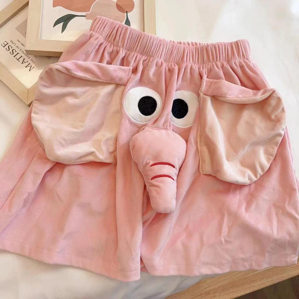 3D Cute Elephant Shorts - Unisex Summer Pajama Pants