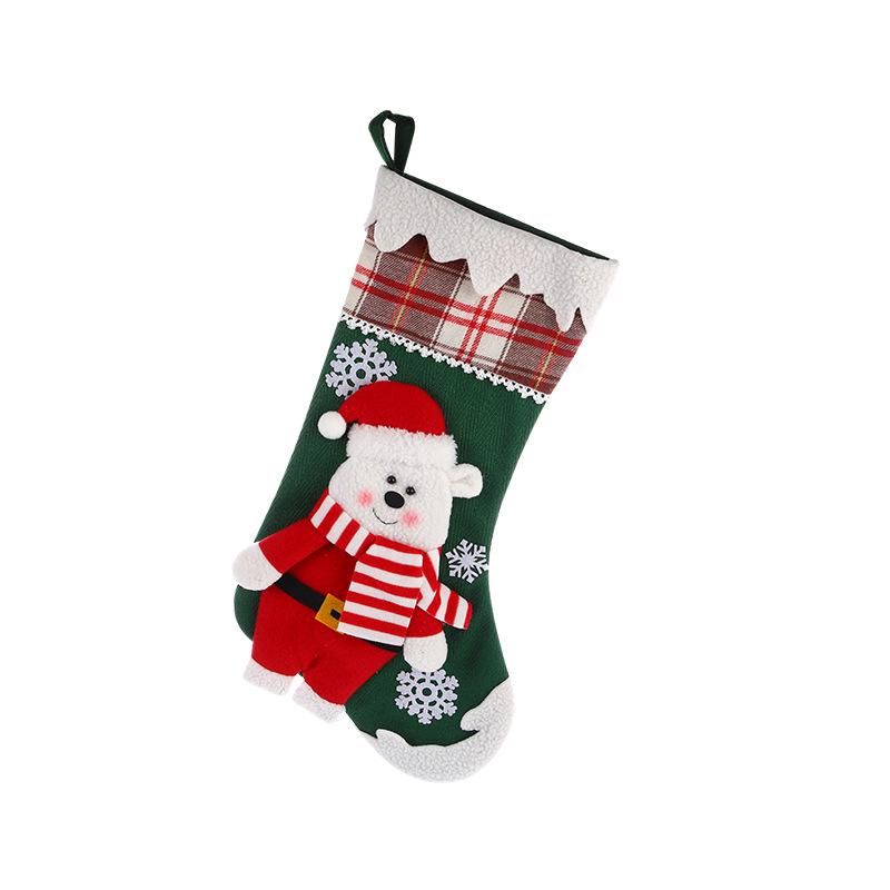 Christmas Cartoon Characters Window Hanging Ornament - Santa, Reindeer, Snowman Stocking & Gift Bag Decor