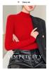 Women's Seamless Half-High Neck Knit Sweater: Versatile, Tight-Fitting Base Layer for Autumn and Winter