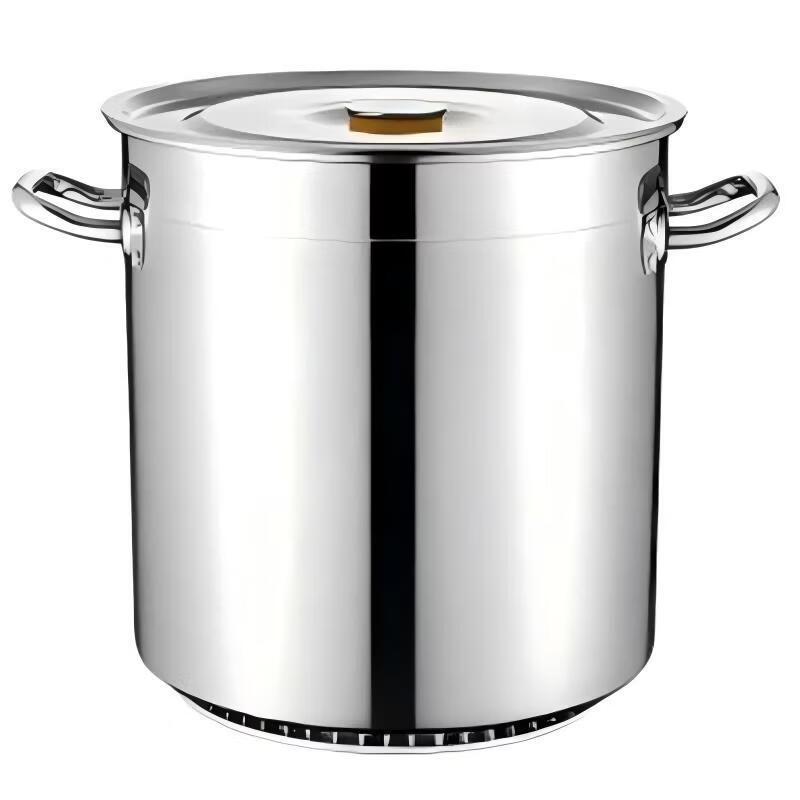 Extra Thick Lidded Stainless Steel Soup Buckets (Set of 2)