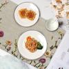 1pc Elegant Floral Tablecloth Placemat - Non-Slip Heat-Resistant Table Mat, Large 12x18 Inch (30x46cm) for Dining, Kitchen, Parties