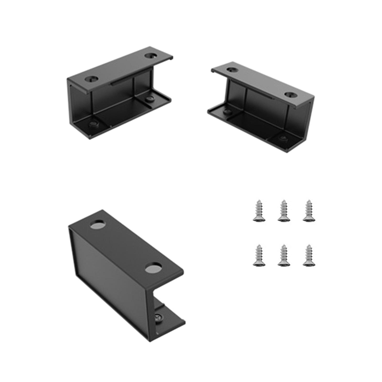 

Подставка для ноутбука под стол, держатель для полки, кронштейн для хранения, защитный лоток, кронштейн-органайзер с винтами для кабельной коробки чёрный