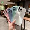 Luxury Colorful Lens Protection Phone Case For iPhone 15 14 13 12 11 Pro Max Bumper Shockproof Cases Cover Funda Iphone 14 Pro