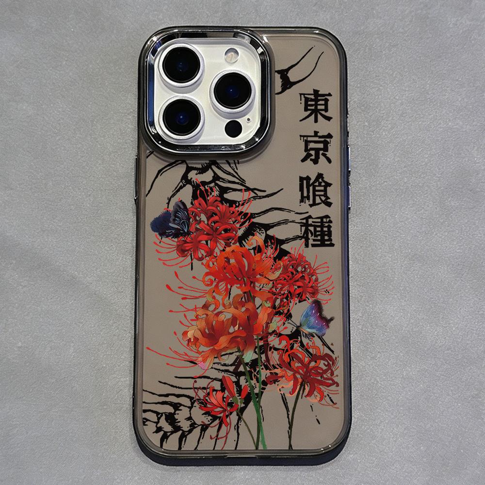 

Аниме Красная Паукообразная Лилия Т-Токийский Гуль Чехол для Телефона Для iPhone 17 16e 16 15 14 13 12 11 mini Pro Max X XR XSMAX Air Plus Мягкий Чехол iPhone 14 Plus