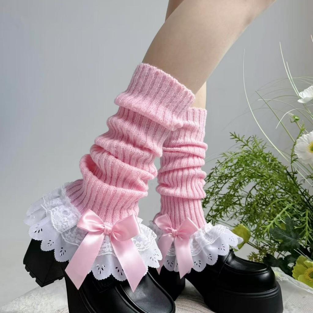 Lolita Winter Leg Warmers With Lace Trim For Girls Fashion And Comfort