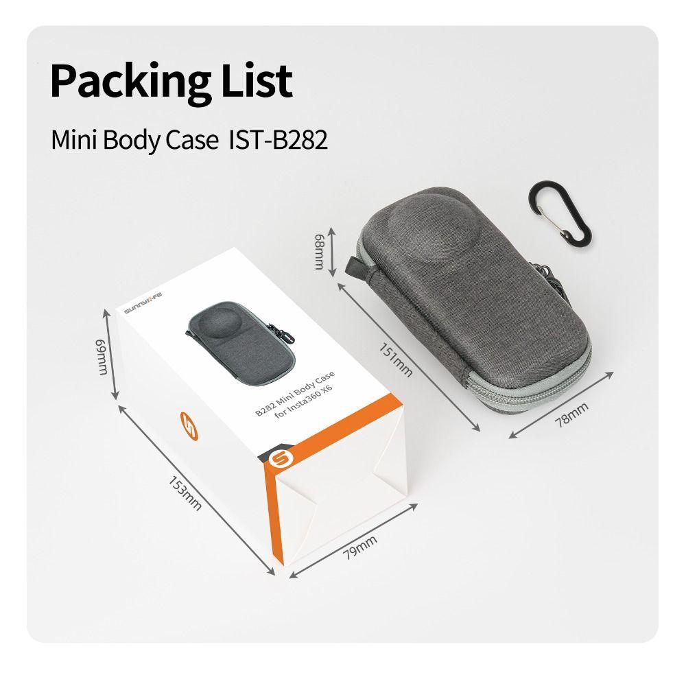 Waterproof Carrying Case Protective Camera Body Handbag for Insta360 X6 Action Camera Accessories