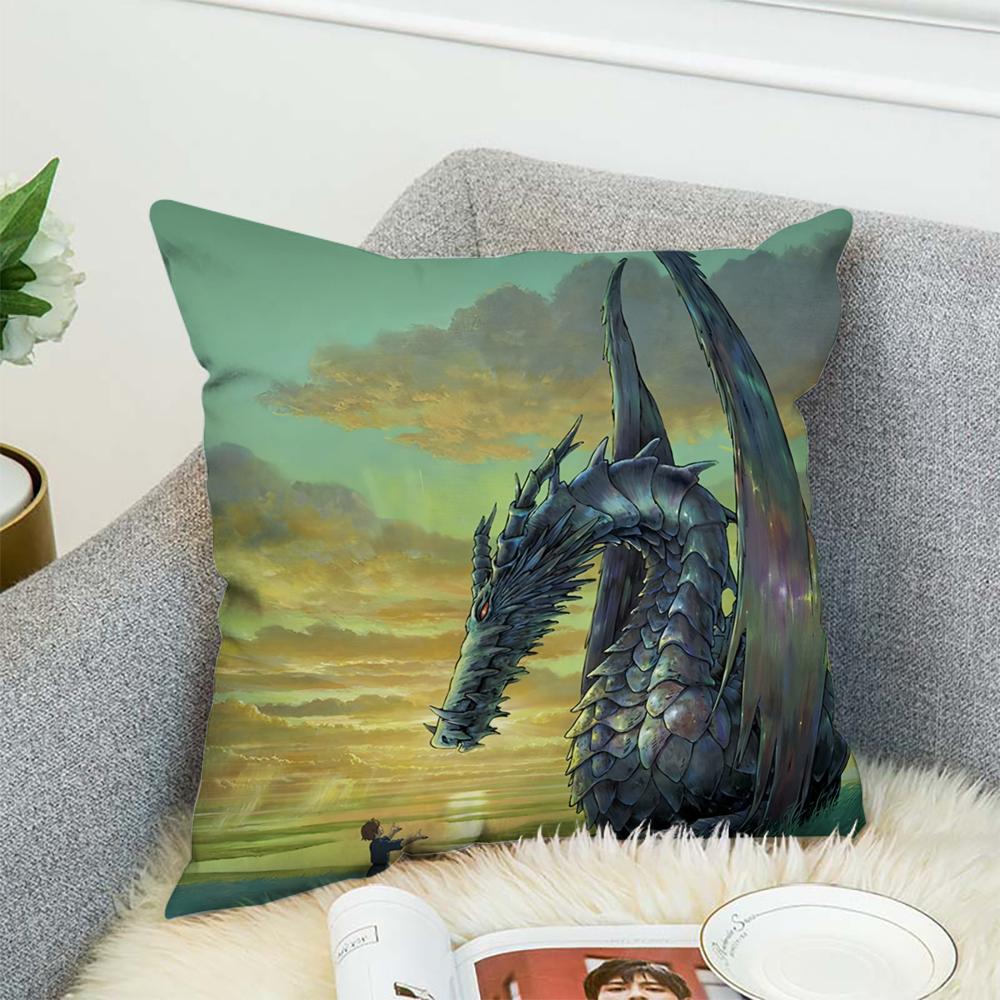 Tales From Earthsea Pillow Case For Car Sofa Decorative Home Double-sided Print Plush Square Throw Pillow Cushion Cover