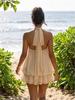 Chiffon Halter Autumn 2025 Sexy Beach Dress for Women