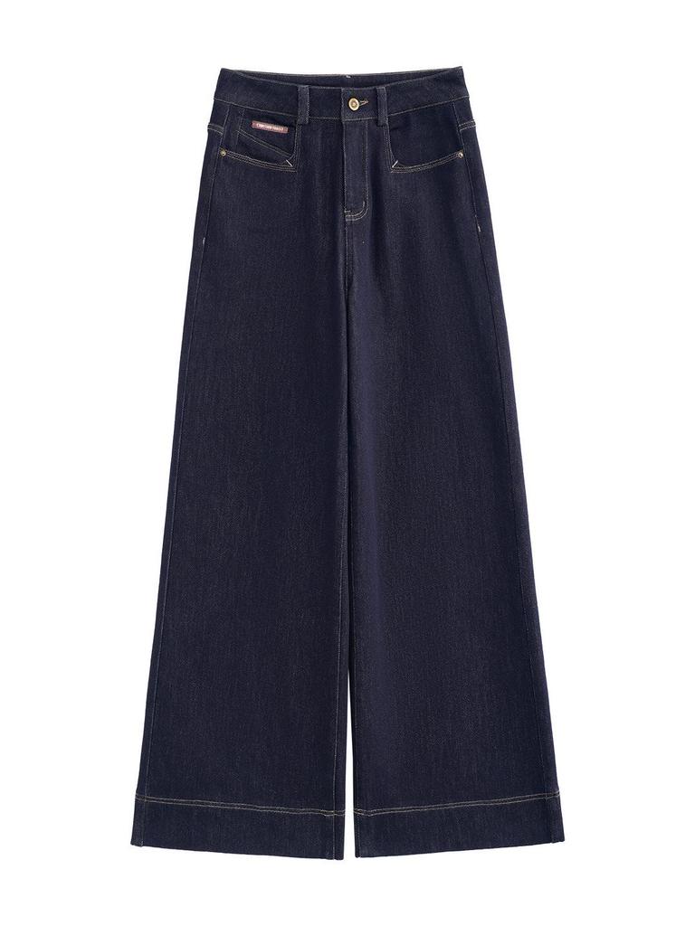 Women's High Waist Wide Leg Jeans - 2026 Spring/Winter Versatile Slimming Straight Leg Pants