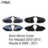 Car Upgrade  For Mazda 3 2010-2013 & Mazda 6 2009-2011 Carbon Fiber Rearview Mirror Protective Cover Auto Parts
