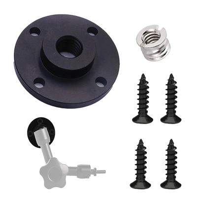 LKCCTK Camera Fixing Plate Compatible with Tripod for Auxiliary Support For Adapter for Fixing For Camera Tripod 1/4" & 3/8" Screws, Panhead/DIY