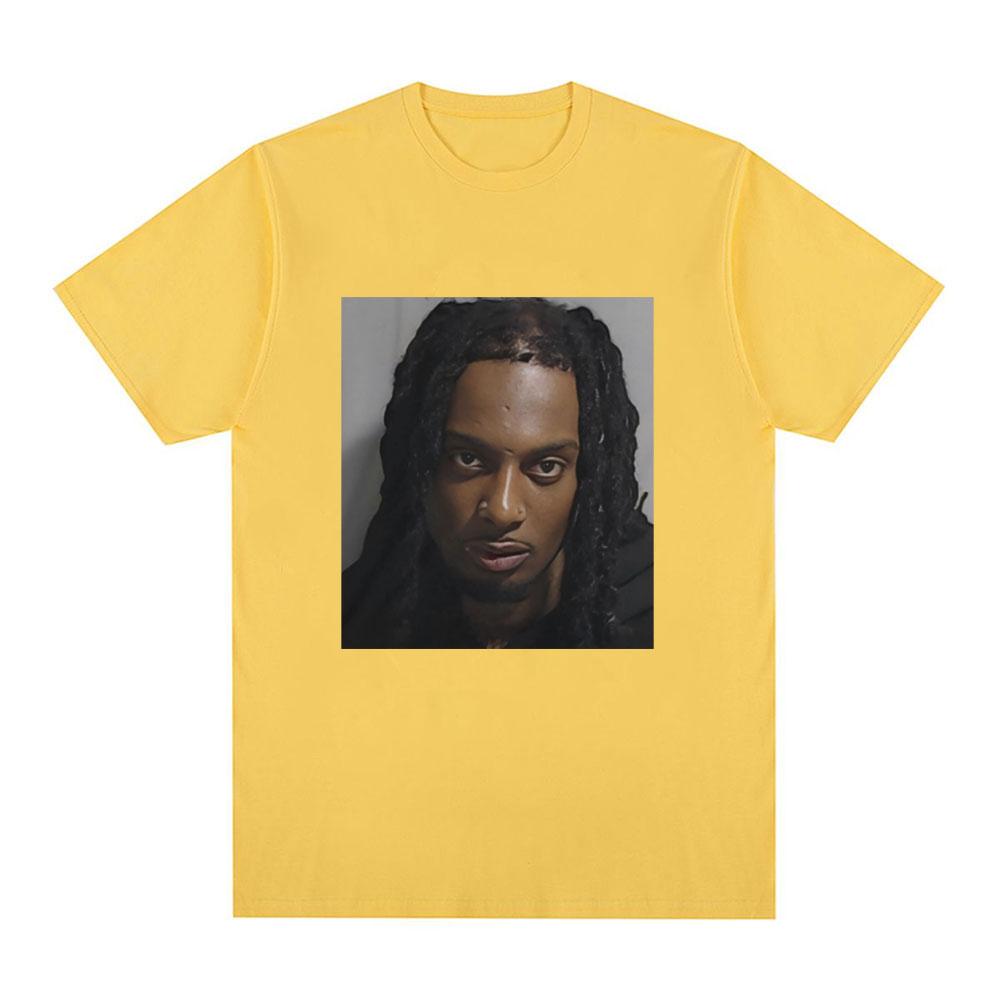 Rapper Playboi Carti Mugshot Graphic Tshirt Unisexs Fashion Vintage Hip Hop T Shirt Casual Cotton Short Sleeve Oversized Tshirts