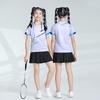 Kids Quick-Dry Badminton Training Set Girls Boys Sportswear Lightweight Bamboo Fiber Athletic Outfit