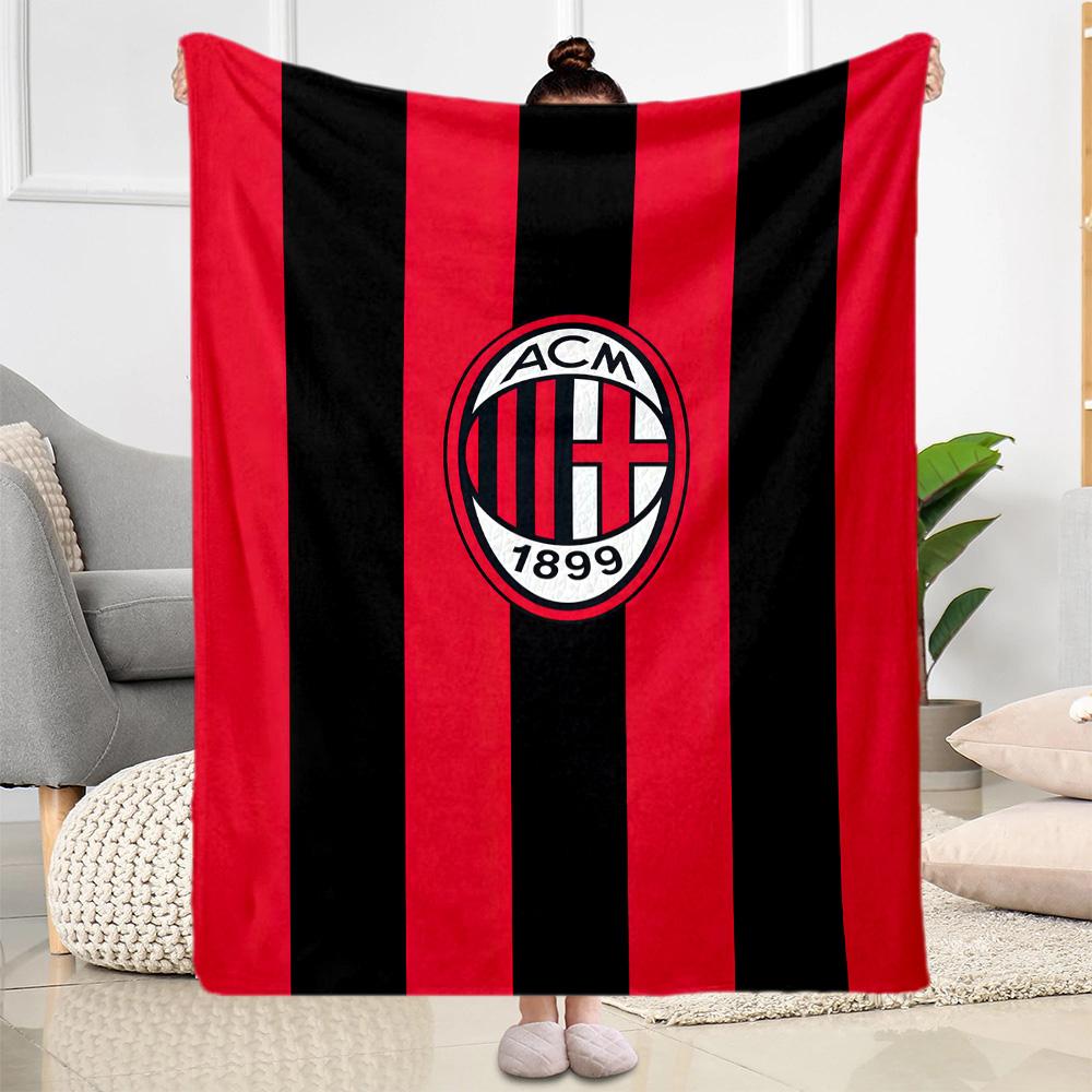 Ac Milan Blanket Durable Comfort Perfect For Chair Livingroom Office Allseason Use Warmthful Decor Perfect Gift For Relatives And Friends