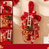 New 2026 New Year Pendant Year of the Horse Flower Pendant Red Lucky Entrance Door Decor Festive Atmosphere