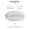 Round Resin Tray Nordic Marble Pattern Bathroom Cosmetics Storage Box Creative Home Living Room Tea Trays Decorative Fruit Plate