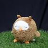Shinada Round Owl (L) Plush Toy, Brown, Tsumuri