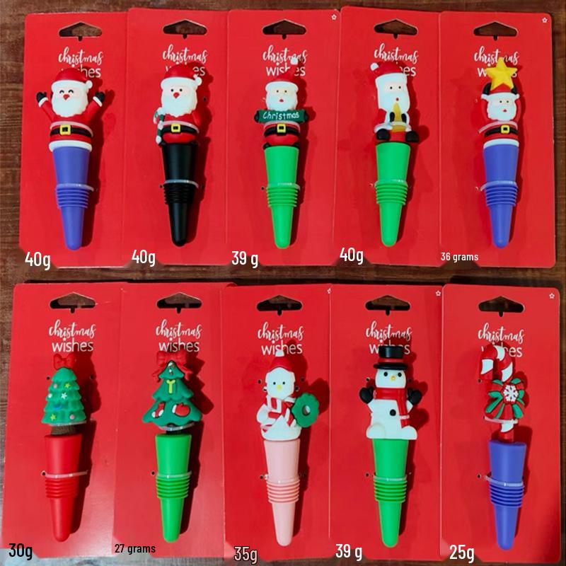 Eco-friendly Silicone Wine Bottle Stopper, Multi-color Options – Ideal Christmas Gift