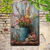Obrazy metalowe w stylu retro, meble, dekoracja salonu 20x30cm