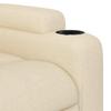 Massage Relax Chair Cream Colored Fabric