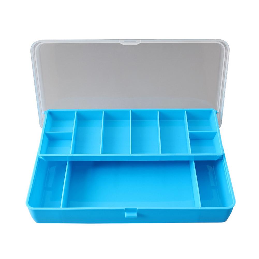 Double Layer Fishing Box Fishing Lure Storage Case Bait Container Fishing Tool Organizer Boxes for Bait & Accessories