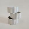 1pcs Silicone Mold for a Striped Candle Jar, Gypsum Concrete Storage Box Mold for Resin
