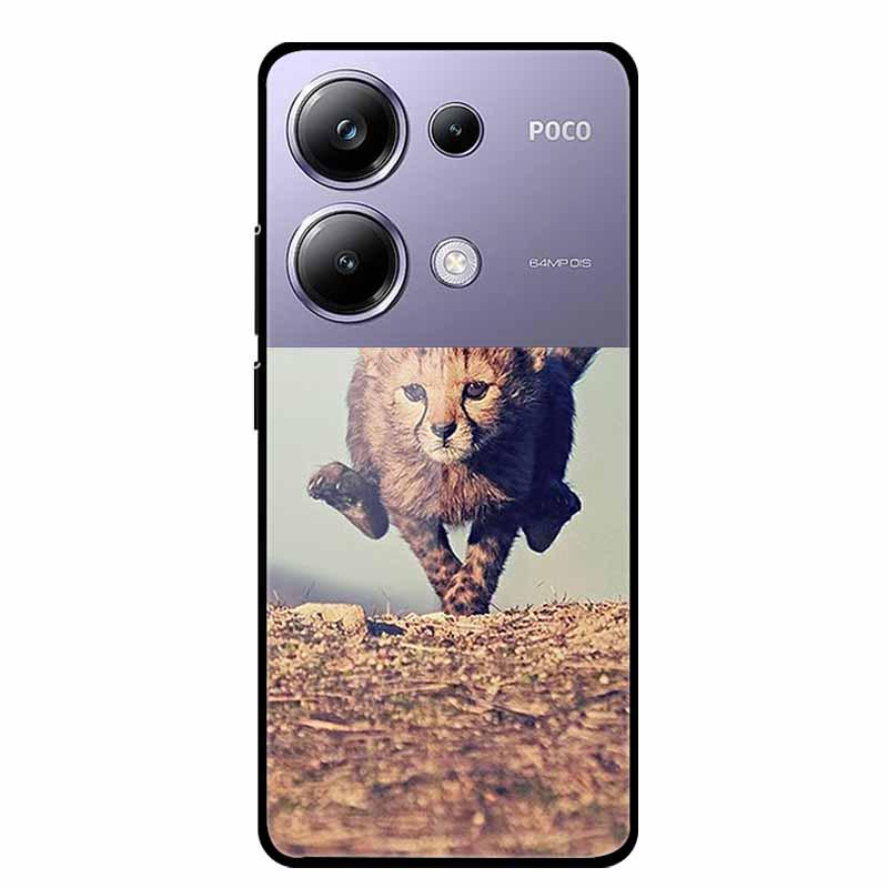 Colorful Aesthetic Tempered Glass Phone Case for Redmi 12 5G & POCO M6 PRO