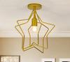 Chikazari Ceiling Pentagon Nordic Indoor Industrial Stylish Ceiling for Living Dining Stylish Light, Shape, Retro, Creative, Lighting, Style,