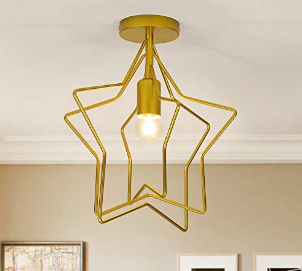 Chikazari Ceiling Pentagon Nordic Indoor Industrial Stylish Ceiling for Living Dining Stylish Light, Shape, Retro, Creative, Lighting, Style,