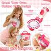 Girls' Hair Accessories, Kids' Hair Jewel Stamper, Bling Hair Styling Tool, Hair Dazzler Kit with 180 Gems, Styling Tool for Braids, Shoes, Bags, and