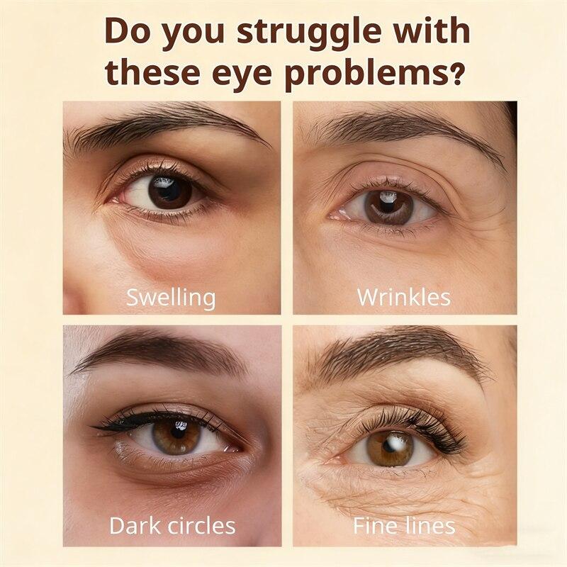 Caffeine Eye Cream Anti-Wrinkle Dark Circle Reducer Puffy Eye Bag Cream Niacinamide Eye Serum 20 ml for Men Women
