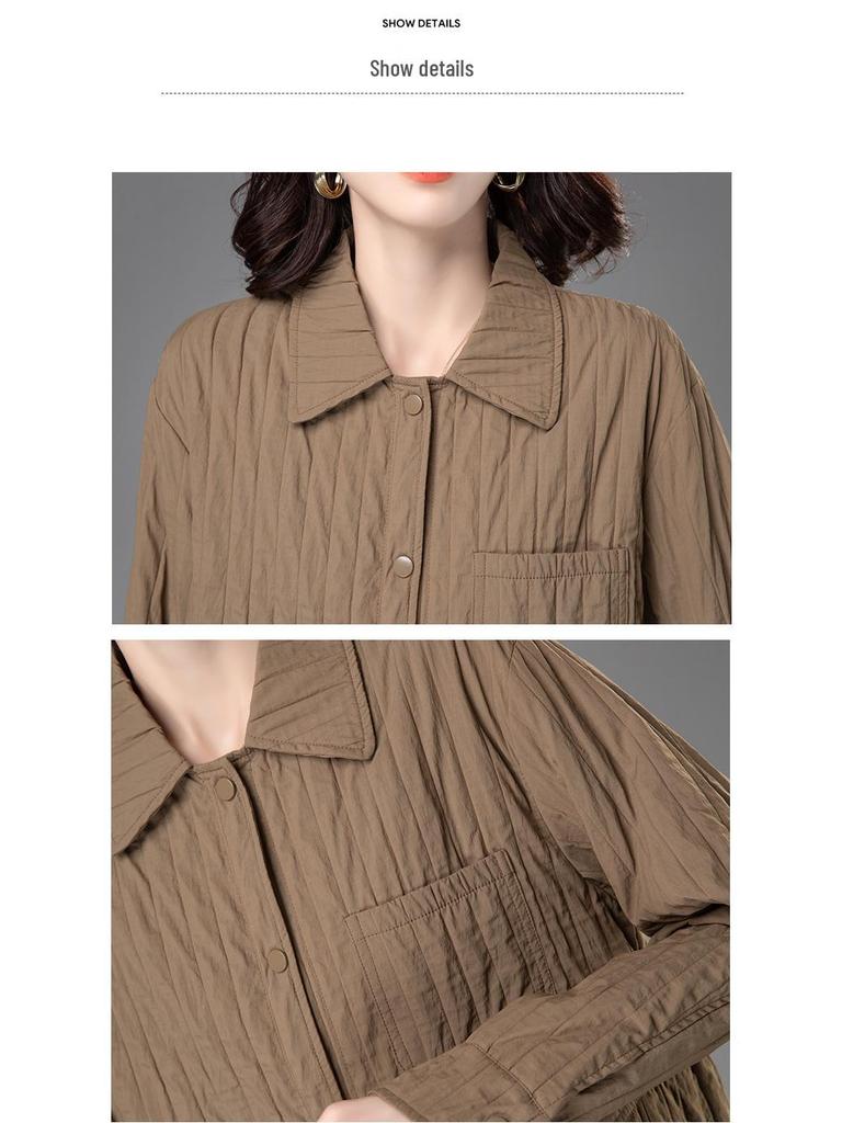Thick Quilted Shirt Jacket