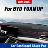 For BYD YUAN UP 2024 2025 Car Dashmat Anti-UV Dashboard Cover Dash Mat Sunshade Carpet Protective Polyester Blanket Accessories