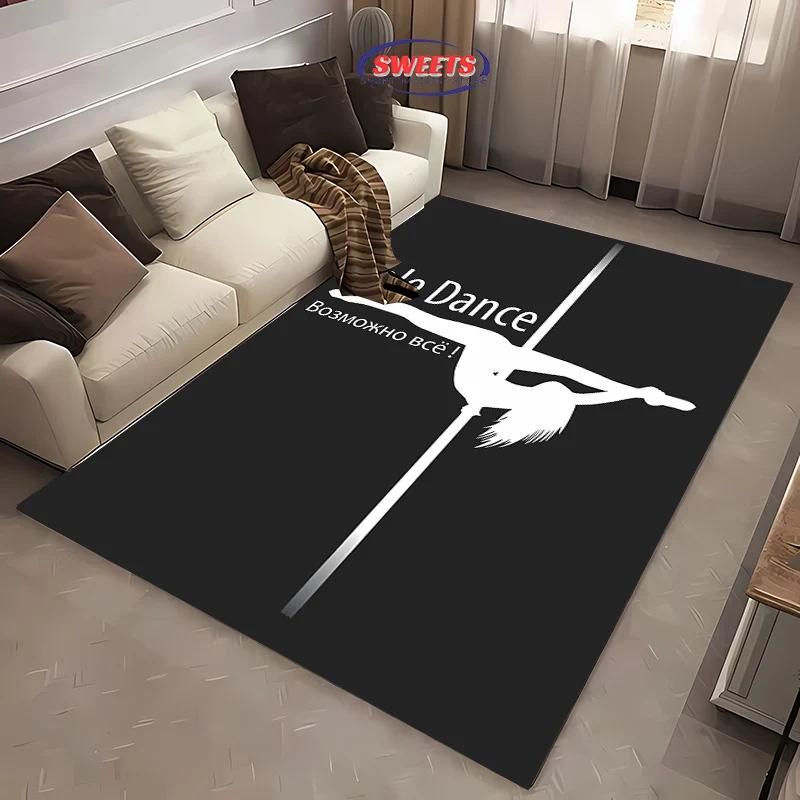 New Product! Pole Dance Art Print Carpet for Home Decor Mats Pole Dance Classroom Large Area Four Seasons Floor Mat Fast Arrival