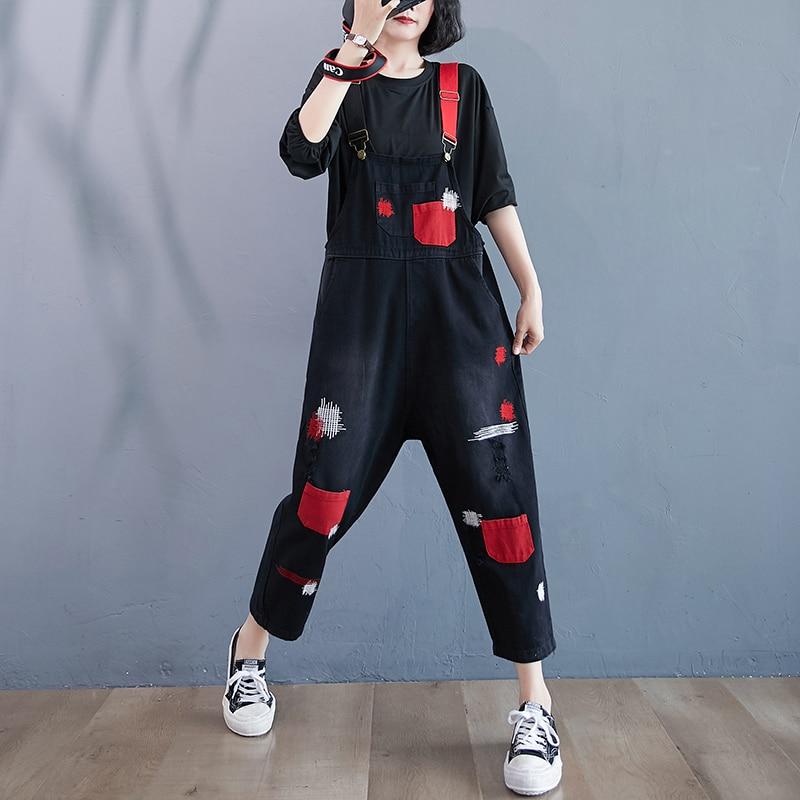 Buy Fashion Streetwear Denim Overalls 