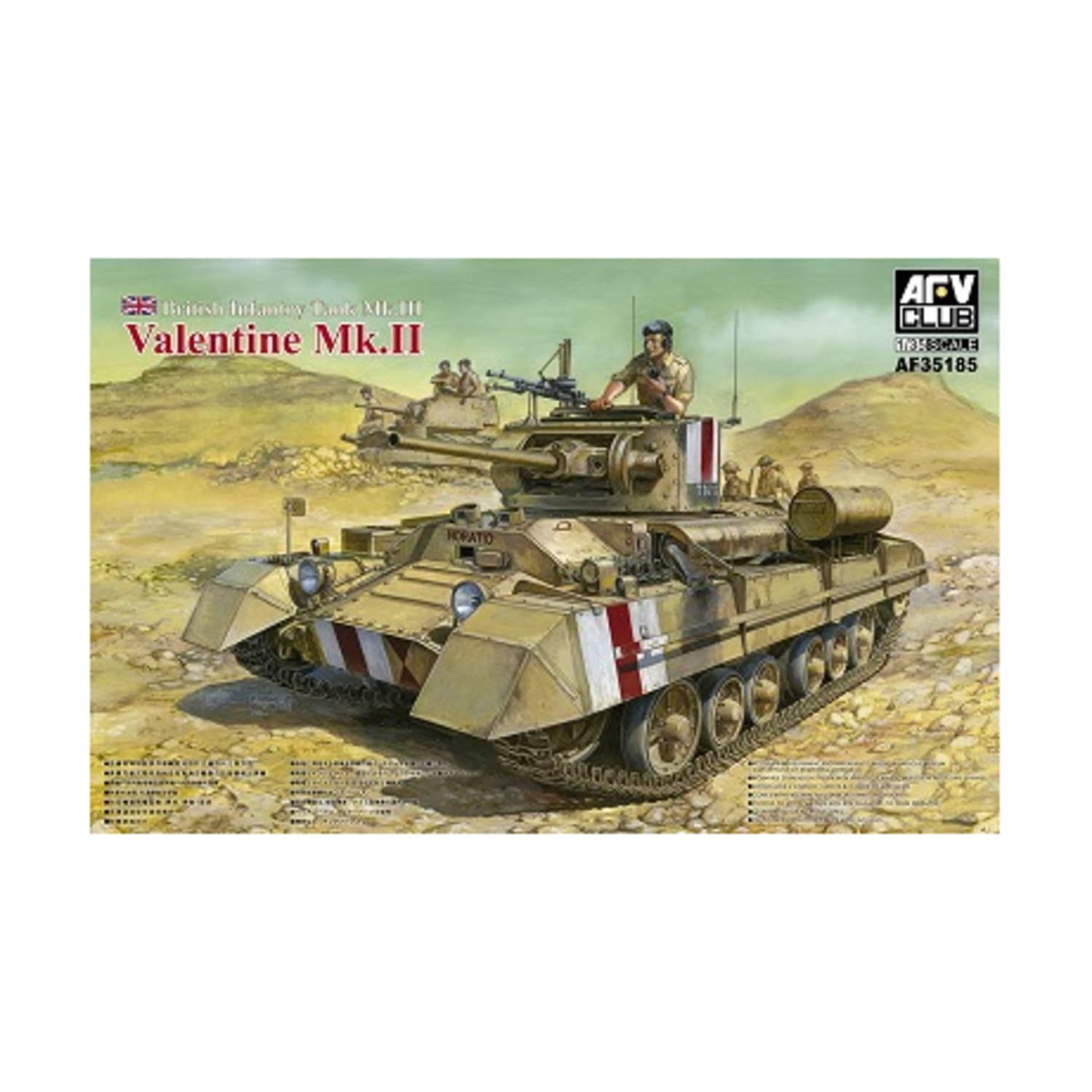 

AFV Club Infantry Tank Valentine 35185 Plastic Model 1/35 Mk.II