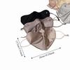 Washable Ice Silk Face Mask Solid Color Snowflake Rhinestone Breathable Face Shield Sun Protection Unisex Dustproof Face Mask