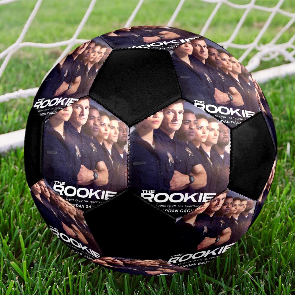 THE ROOKIE Indendørs Fodbold Farverig Maskinsyet PVC Størrelse 5 Holdtræning Konkurrenceklar Holdbar Høj-Bounce Cool Sportsgave