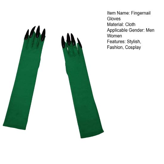 Halloween Long Finger Claw Gloves Adults Paw Gloves with Long