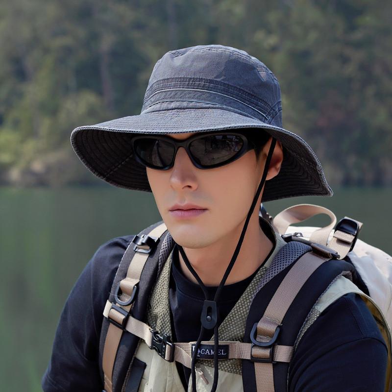 Summer Vintage British Style Fisherman Hat With Wide Brim And Airy Design For Outdoor Activities