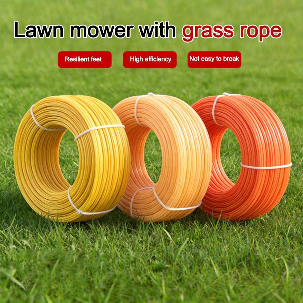 Nylon Grass Rope Round/Star Line Mowing Wire Durable Grass Trimmer Rope for Brush Cutter Strimmer