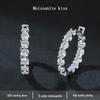 Moissanite Starry Sky Ear Cuffs: S925 Sterling Silver, Luxury Diamond Design