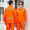 HANDUNYOU Long Sleeve Reflective Workwear Set
