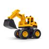 Plastic Excavator Toy For Kids With Inertia Drive And Movable Attachments