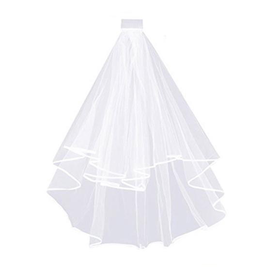 Bridal Veil Comb with Adjustable Curvature Multi-Layer Design Curved Hair Comb Weddings Parties Photography Veil