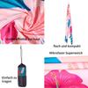 Customized Printed Sublimation Microfiber  Quick Dry Sand Free Oversized  Beach Towel with Logo  Bath Towel for Travel