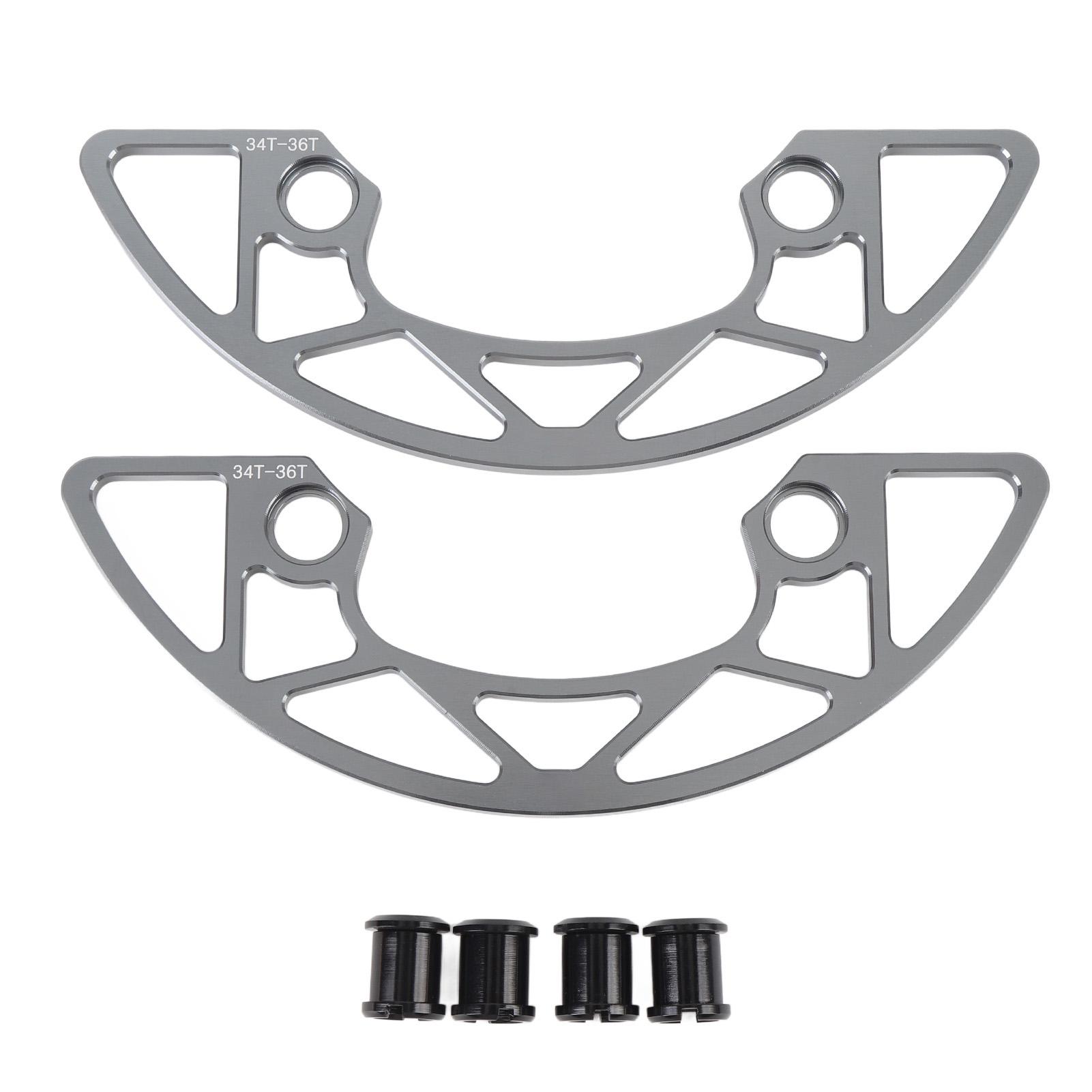 Защита цепи 104 BCD 34 36T для узко-широкой одинарной звезды, крышка защиты звезды из алюминиевого сплава для горного велосипеда серый