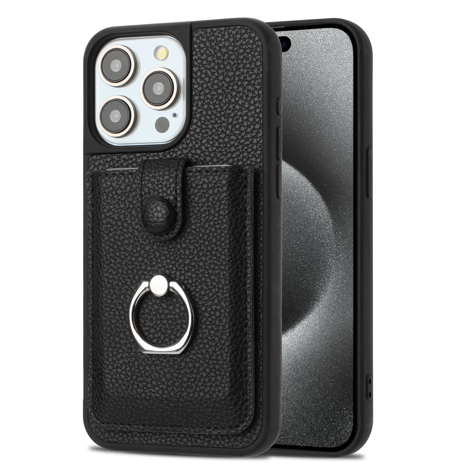 

Кошелек-чехол с кольцом-подставкой для Redmi Note Note 13 12 Pro 4G 11 11S Pro 4G из ПУ-кожи с отделениями для карт Держатель Чехол для телефона Etui iPhone 12 or 12 Pro чёрный